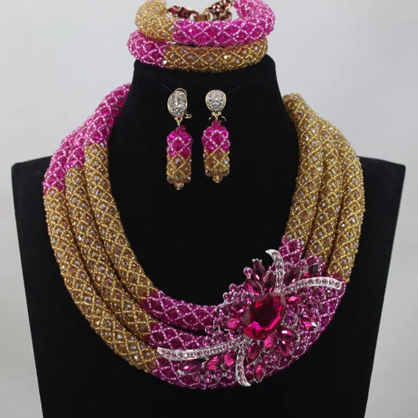3 Layers Fashion African Beads Set