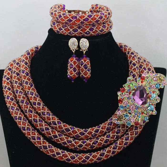 3 Layers Fashion African Beads Set