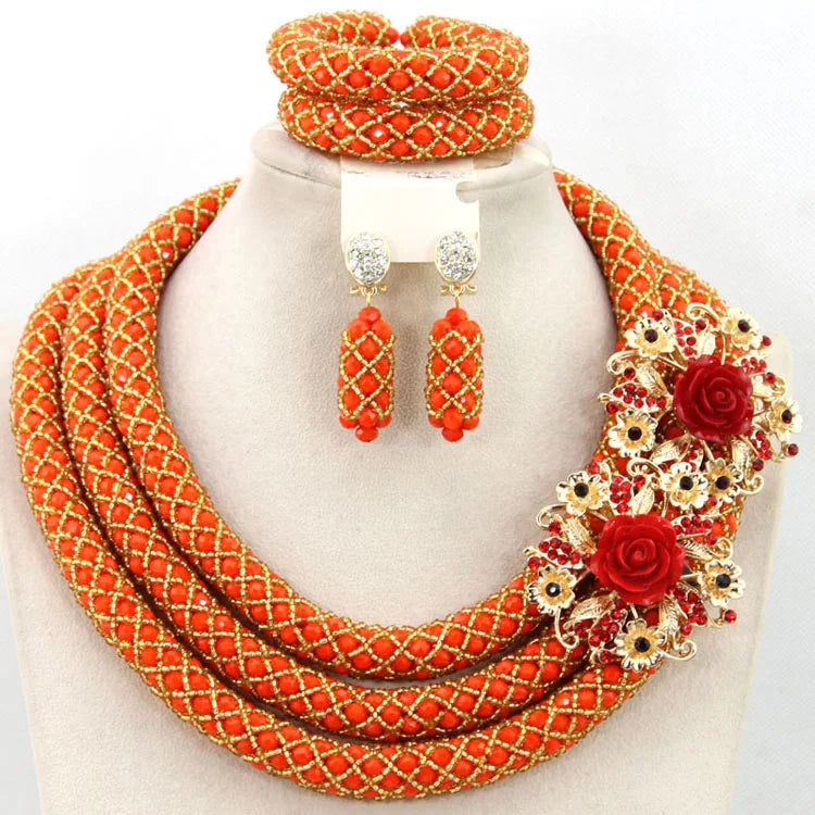3 Layers Fashion African Beads Set