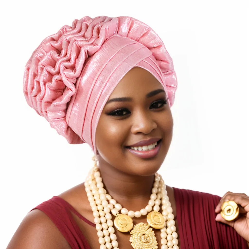 New Fashion African Turban Head wear Auto Gele for Woman