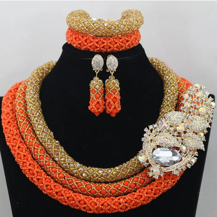 3 Layers Fashion African Beads Set