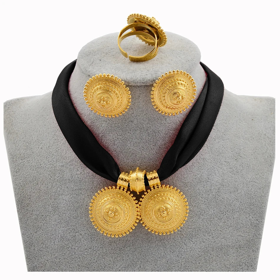 Ethiopian Rope Chain Jewelry Set