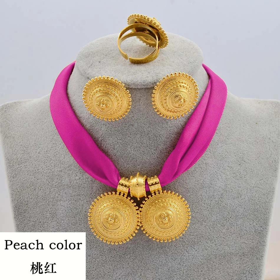 Ethiopian Rope Chain Jewelry Set