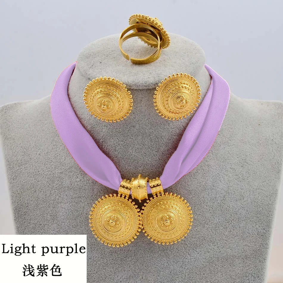 Ethiopian Rope Chain Jewelry Set