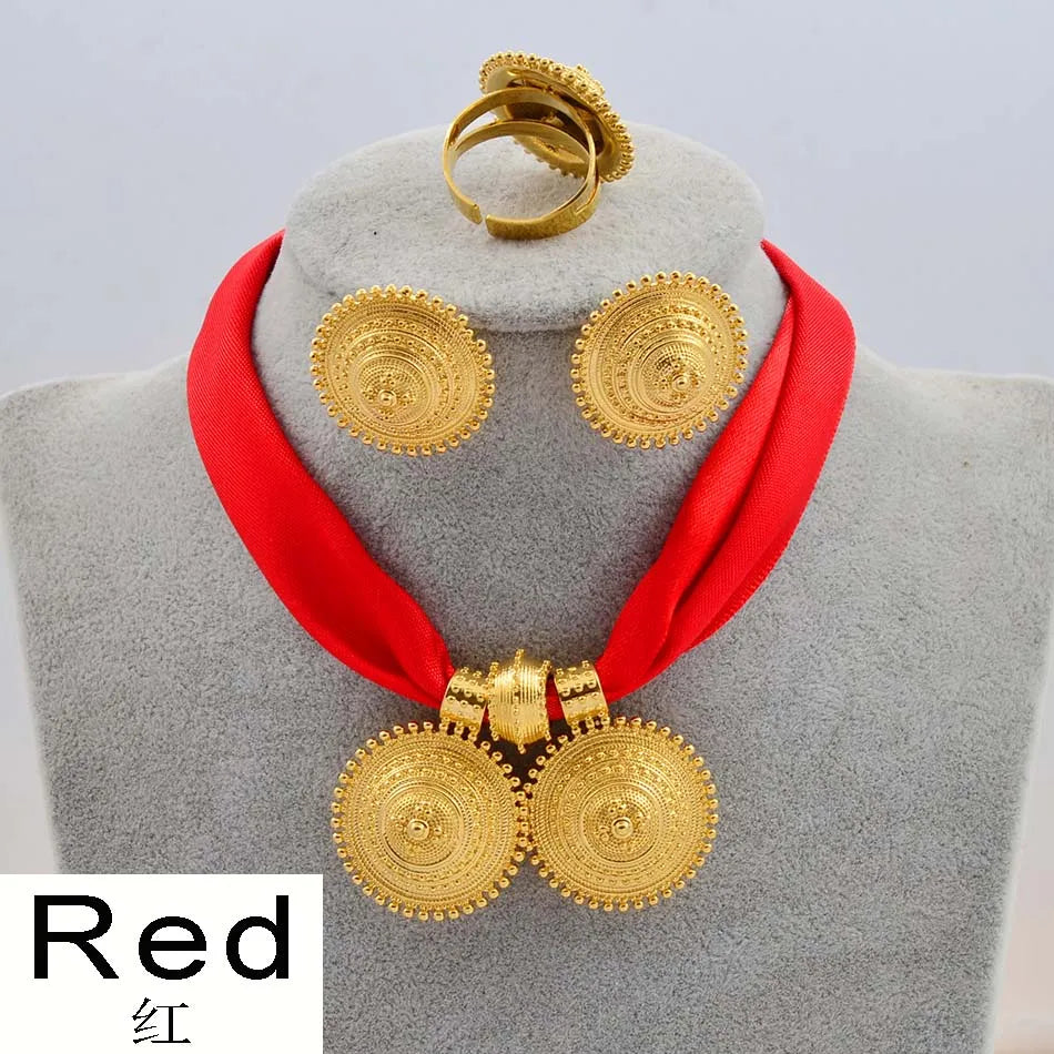 Ethiopian Rope Chain Jewelry Set