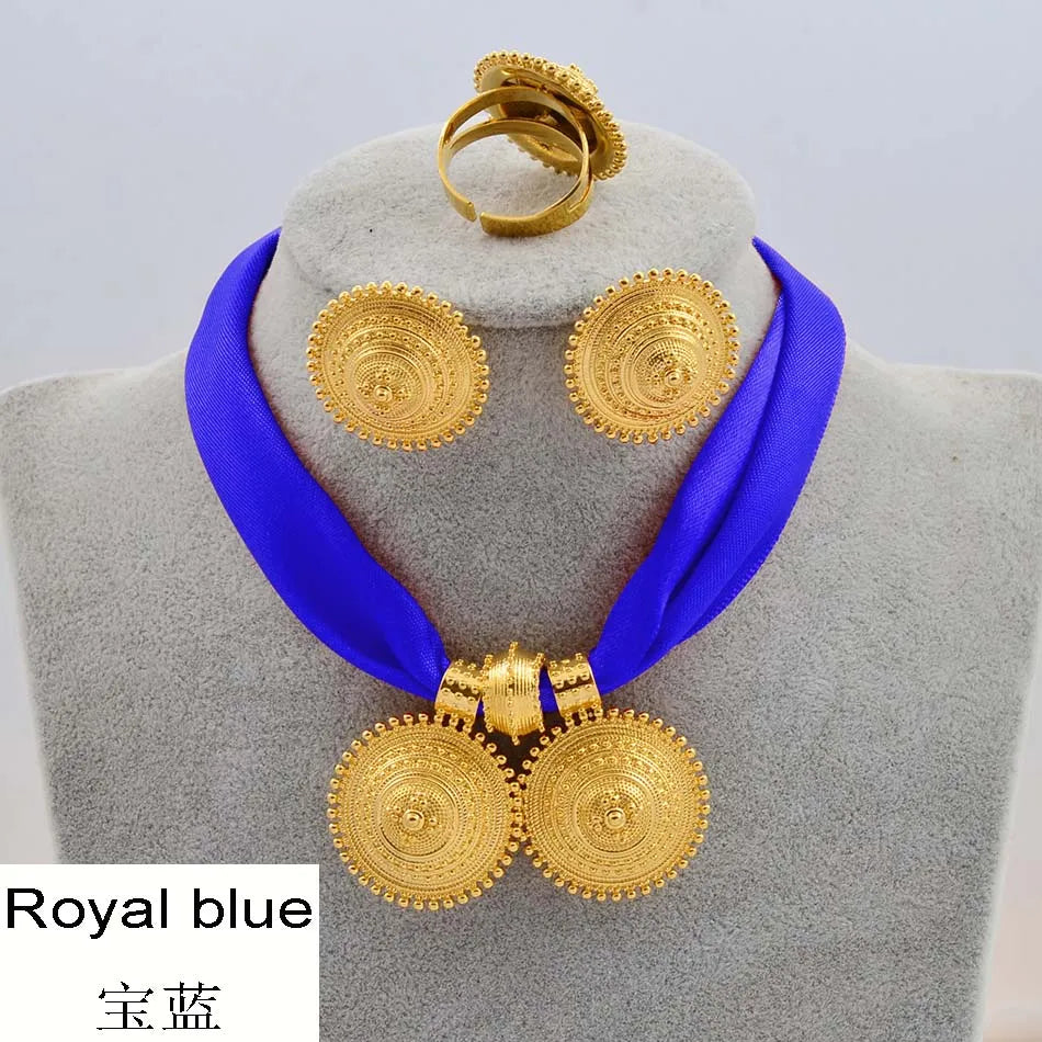 Ethiopian Rope Chain Jewelry Set