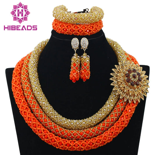 3 Layers Fashion African Beads Set