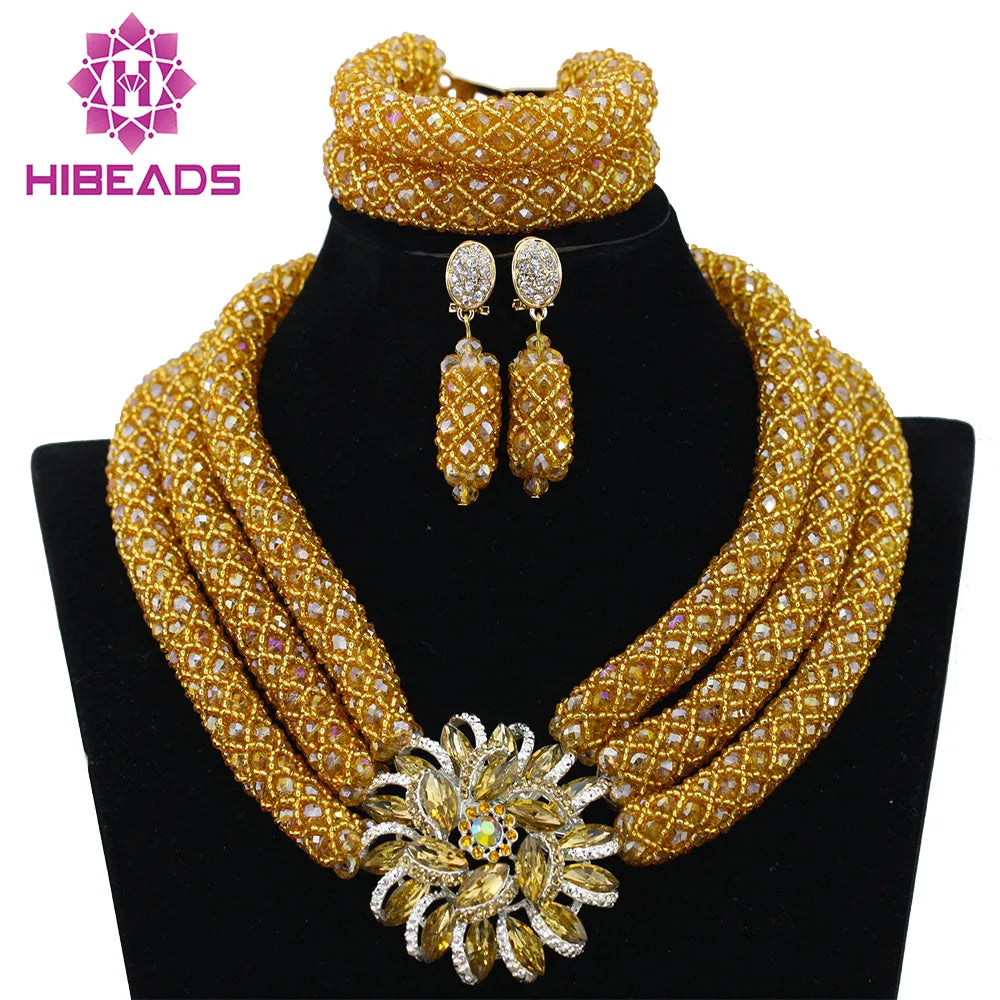 3 Layers Fashion African Beads Set