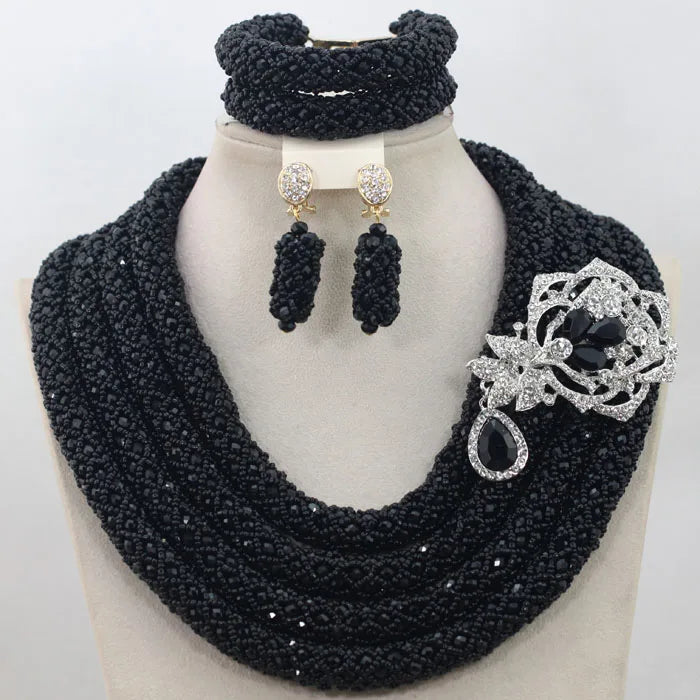 African Fashion Orange/Lime Green  Jewelry Set