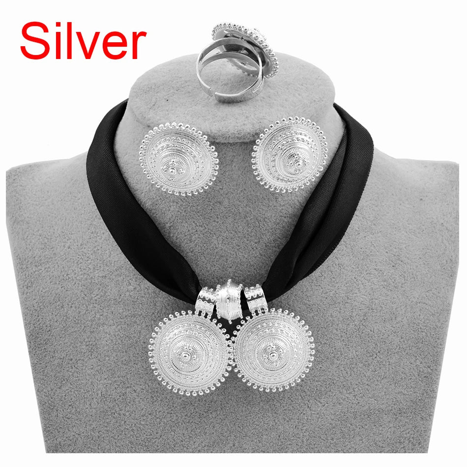 Ethiopian Rope Chain Jewelry Set