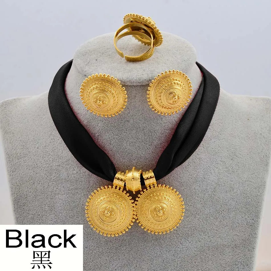 Ethiopian Rope Chain Jewelry Set