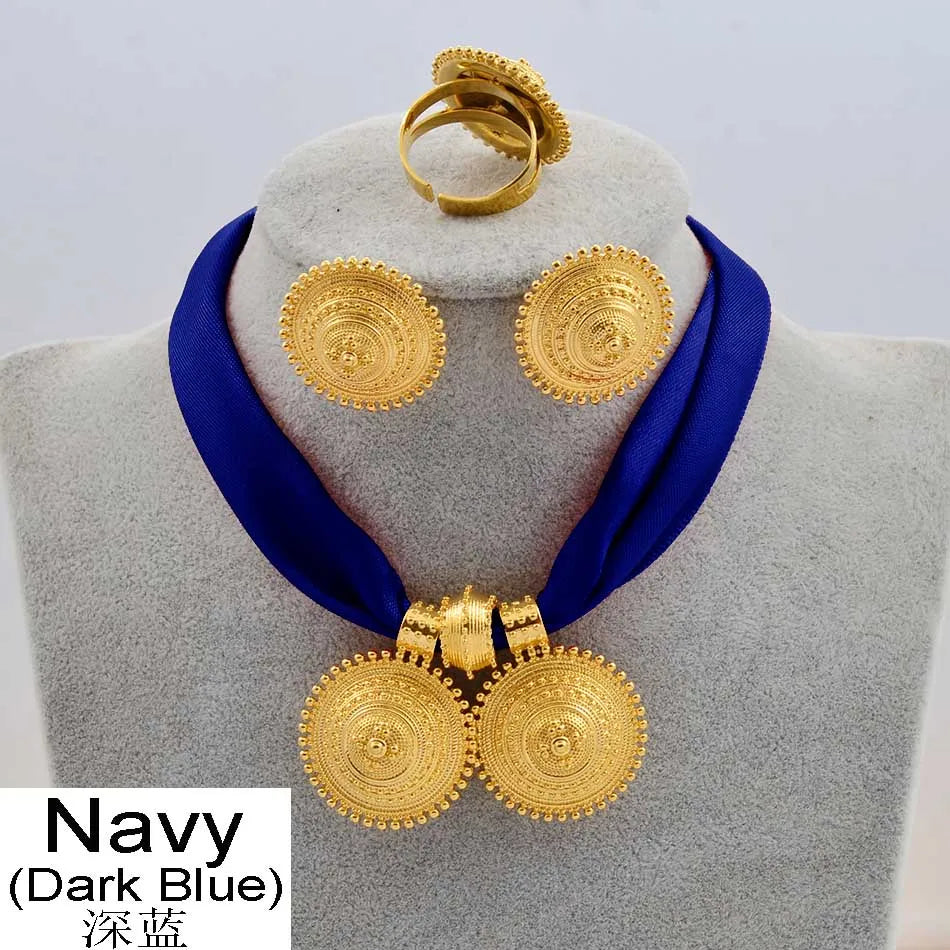 Ethiopian Rope Chain Jewelry Set