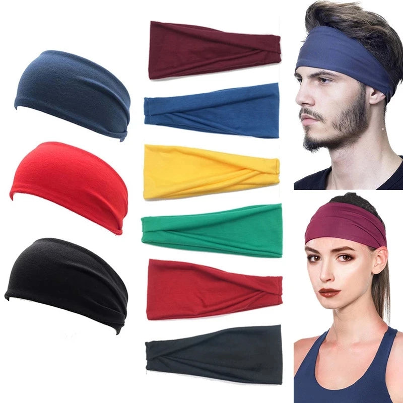 Sports Yoga Headbands for Men & Women with Simple Adjustable straps. Running Absorb Sweat.