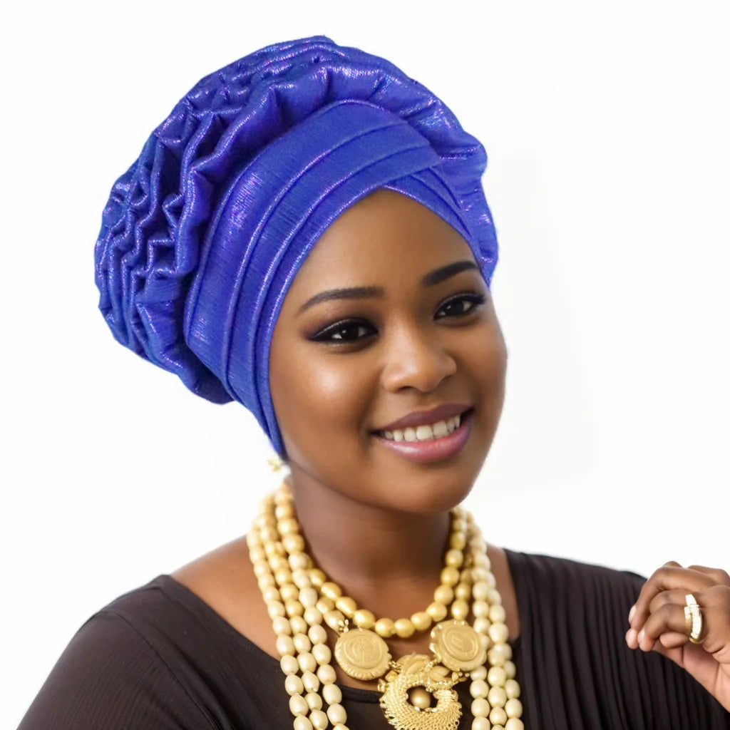 New Fashion African Turban Head wear Auto Gele for Woman
