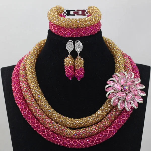 3 Layers Fashion African Beads Set