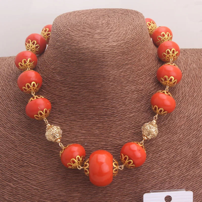 Simple African Design Pressed  Beads