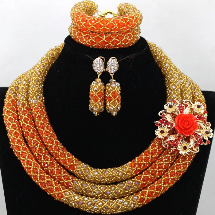 3 Layers Fashion African Beads Set