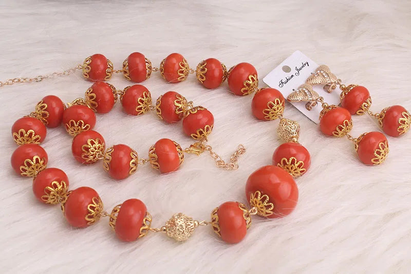 Simple African Design Pressed  Beads