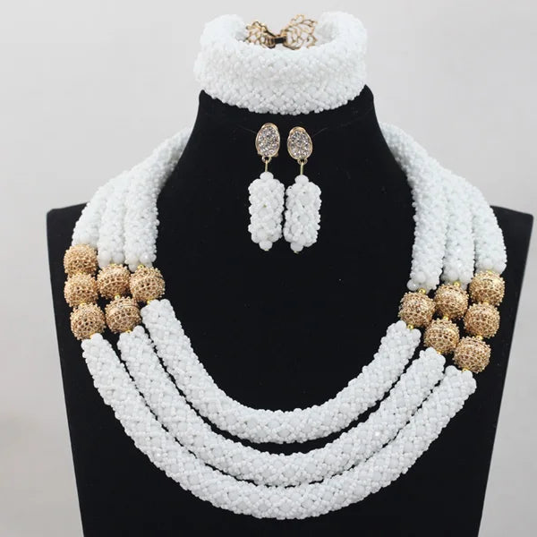 3 Layers Fashion African Beads Set