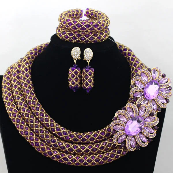 3 Layers Fashion African Beads Set