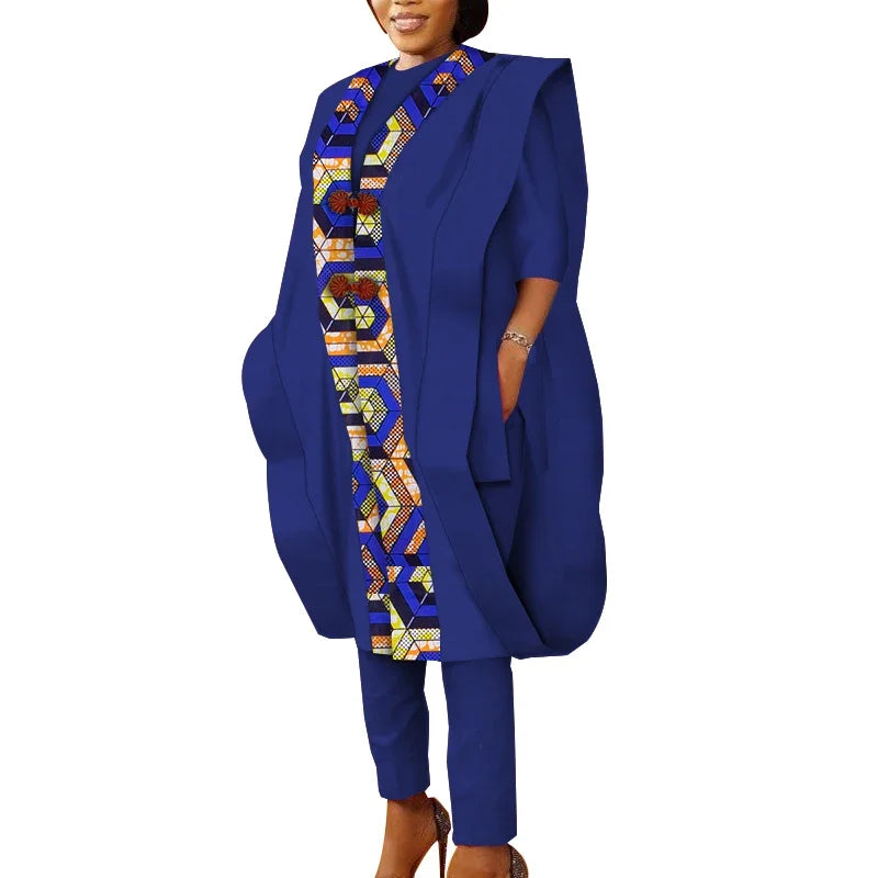 3pcs Set Ankara African Prints Women's Tops & Pants