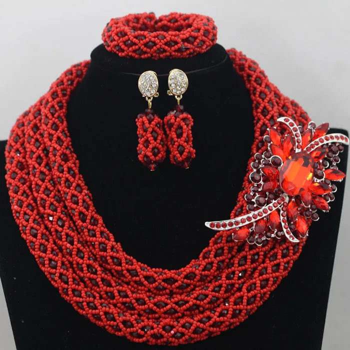3 Layers Fashion African Beads Set