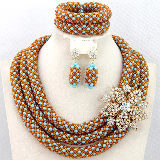 3 Layers Fashion African Beads Set