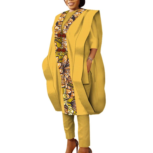 3pcs Set Ankara African Prints Women's Tops & Pants