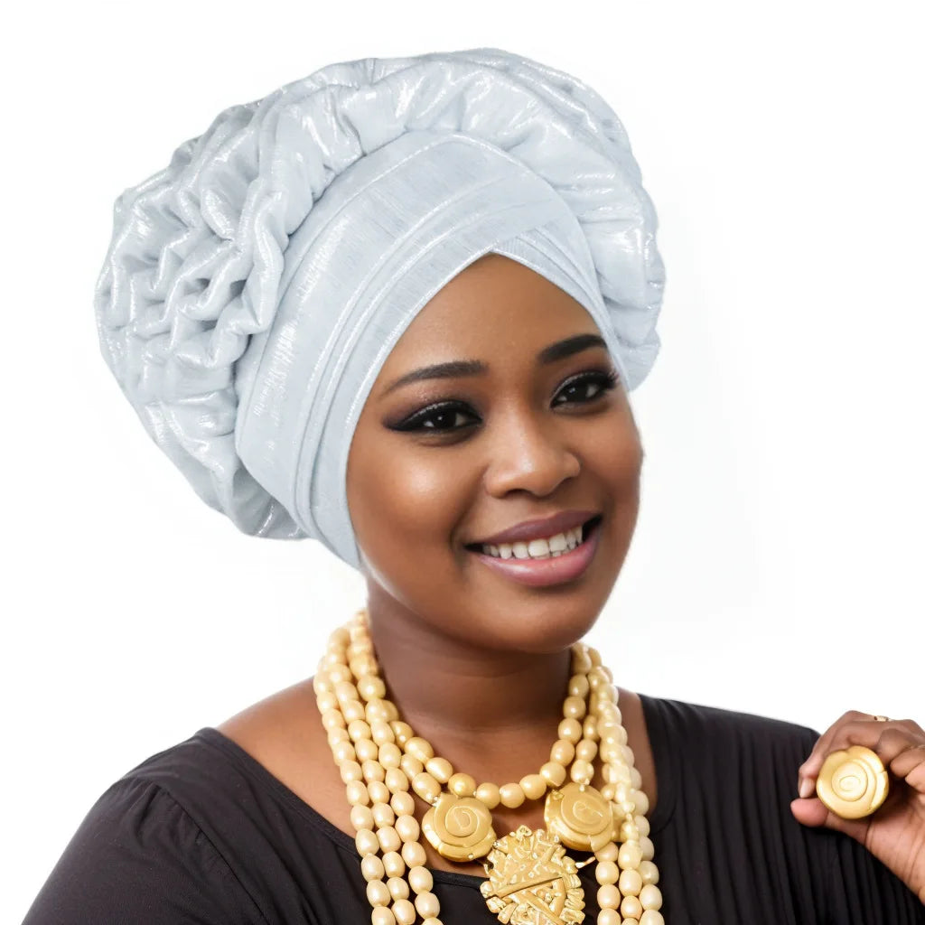 New Fashion African Turban Head wear Auto Gele for Woman