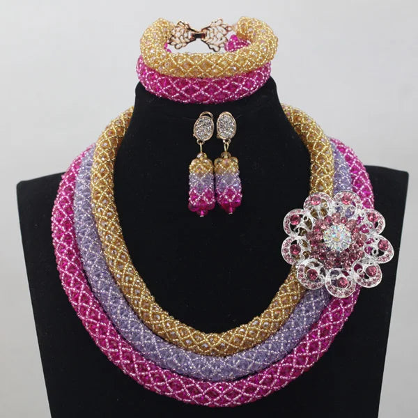3 Layers Fashion African Beads Set