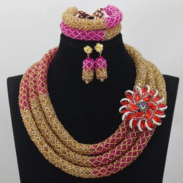 3 Layers Fashion African Beads Set