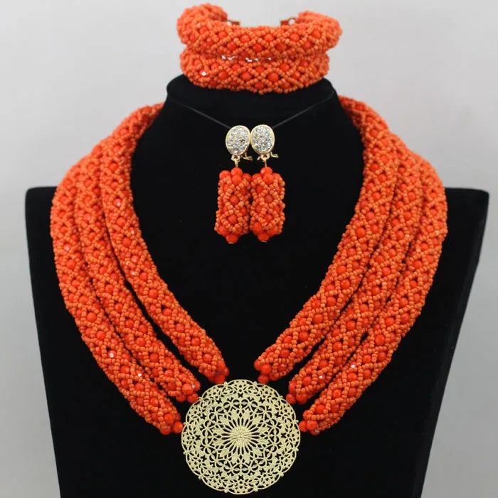 3 Layers Fashion African Beads Set