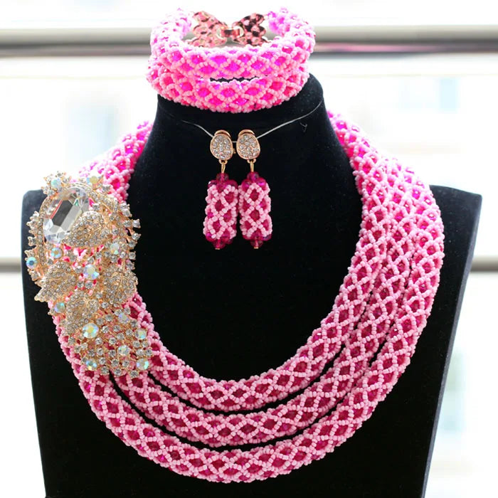 3 Layers Fashion African Beads Set