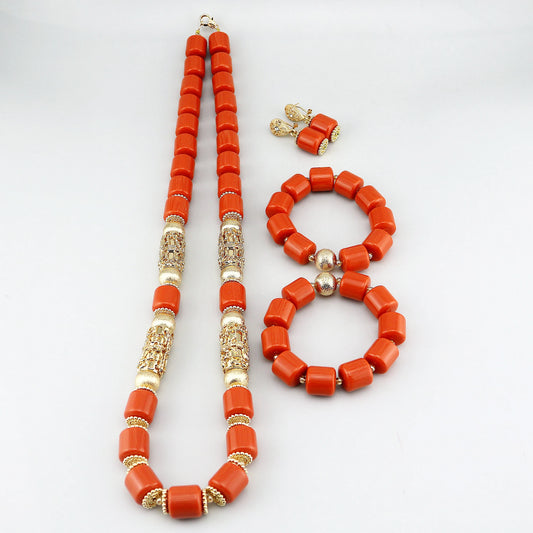 African Latest Resin Jewelry Beads  Sets
