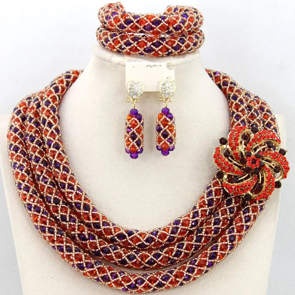 3 Layers Fashion African Beads Set